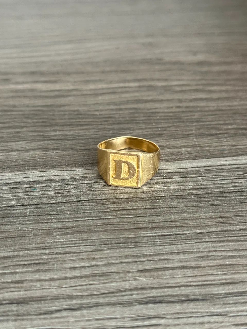 Anel de Letra Ouro 18k - Foto 2
