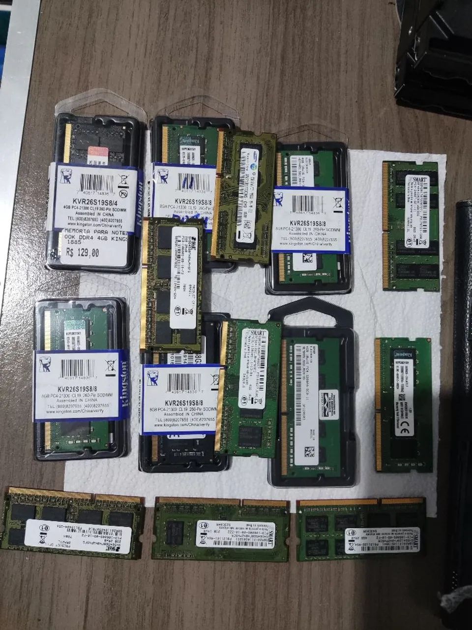 Vendo Memórias de Notebook DDR3 e DDR4
