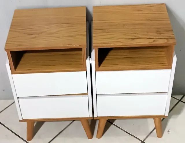 2 Mesinhas de cabeceira retro 70x38x33 cm - Foto 2