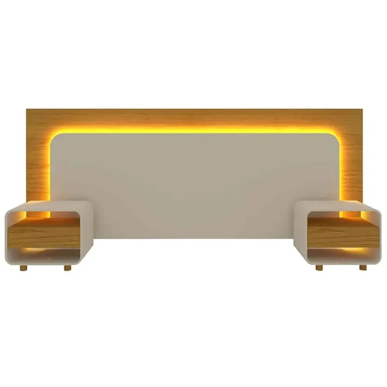Vendo cabeceira inovar com LED amadeirado 