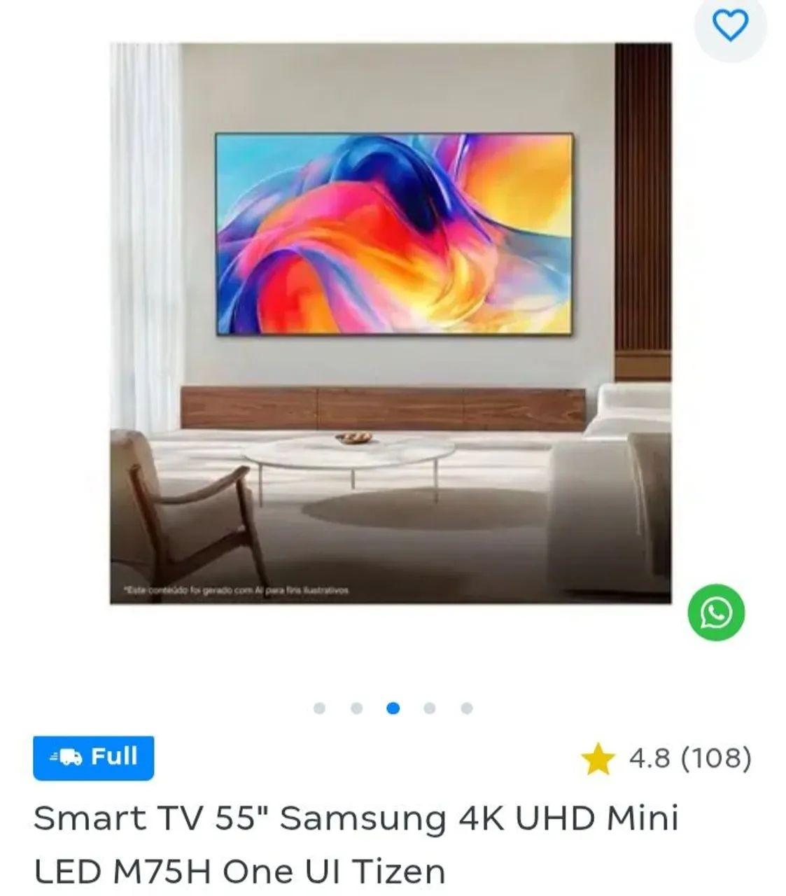 TV Samsung 55 Mini Led 4K - Foto 3