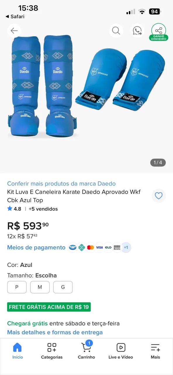 Luva de karatê - Foto 5