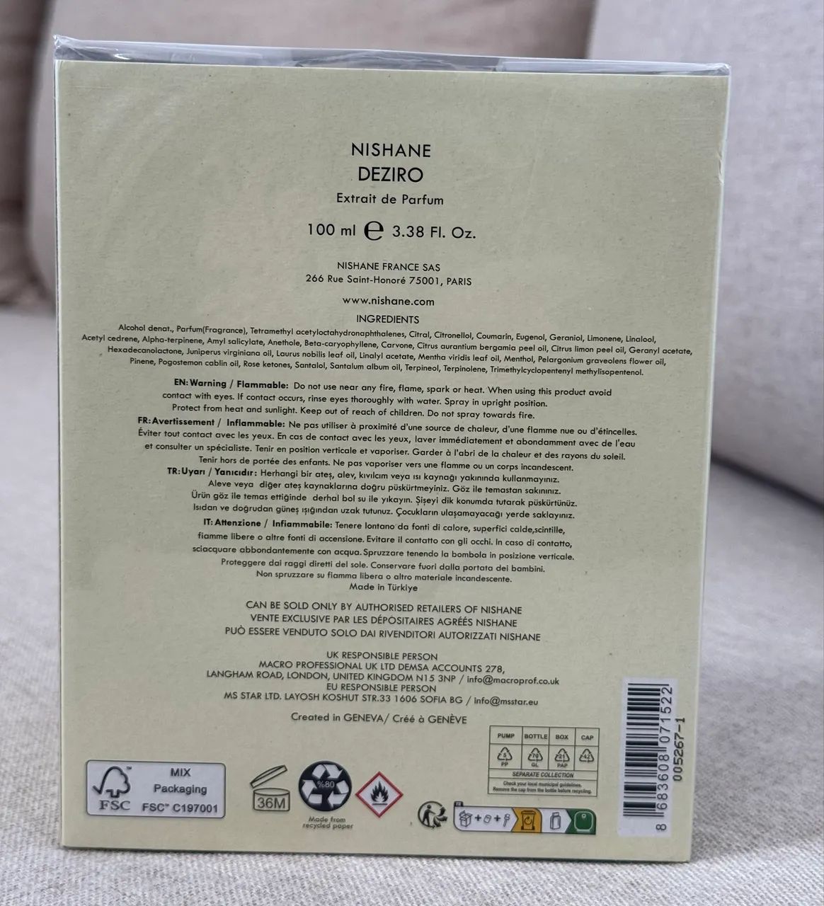 Nishane Deziro Extrait de Parfum 100ml - Foto 2