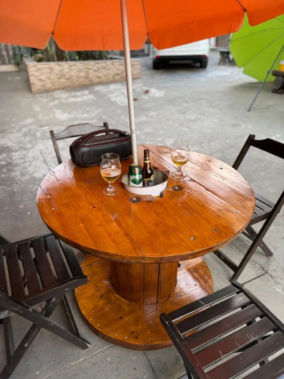 Mesas Rústicas em Madeira para Área Externa - Estilo, Conforto e Durabilidade! - Foto 3