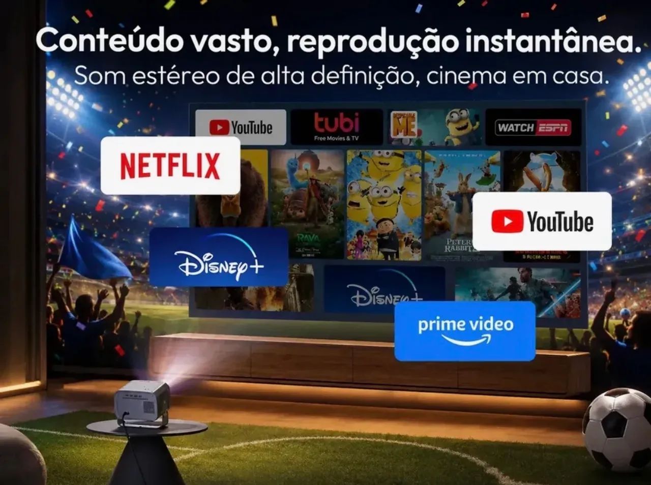 Projetor Vevshao A12 - Imagem FullHD - Foto 3