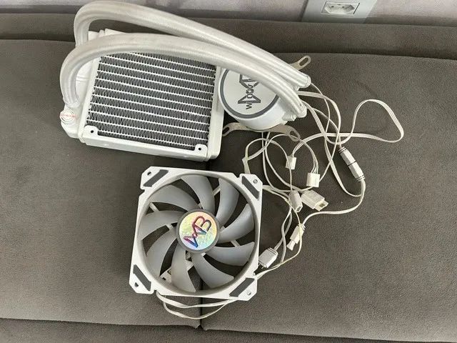 Intel Core i9 -11900h DDR4 + Placa Mãe + Water Cooler Branco - Foto 5