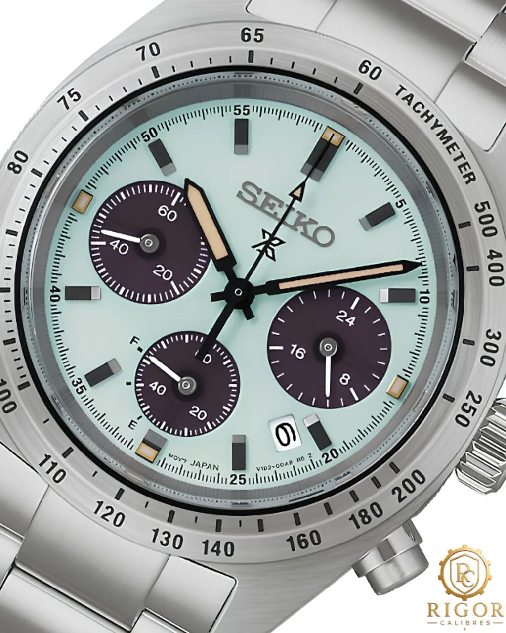 Relógio Seiko Prospex Speedtimer Solar SSC965 - Mostrador Verde Menta - Foto 2