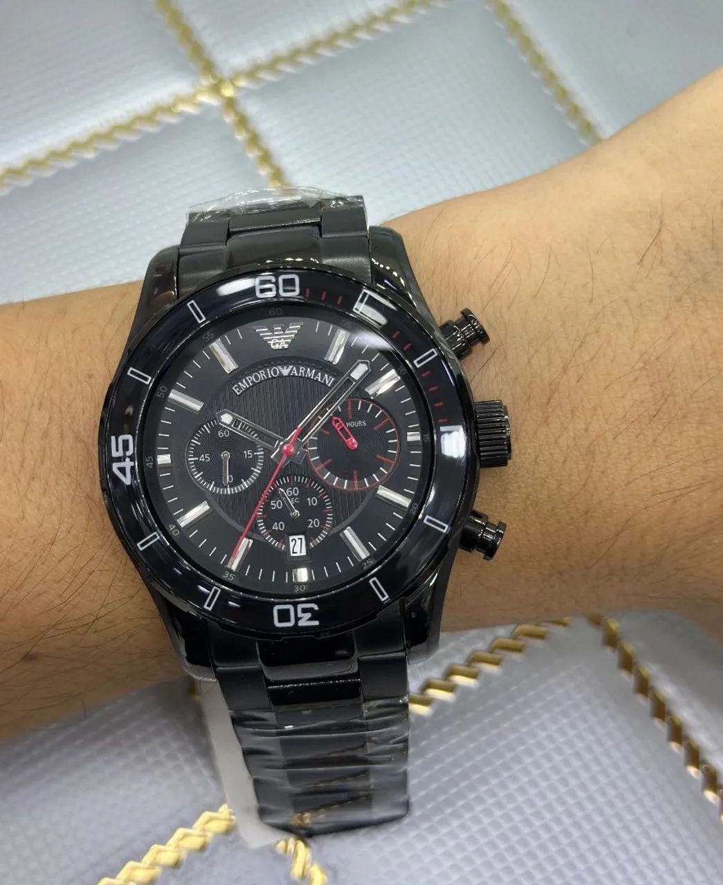 Relógio masculino Empório Armani quartz 