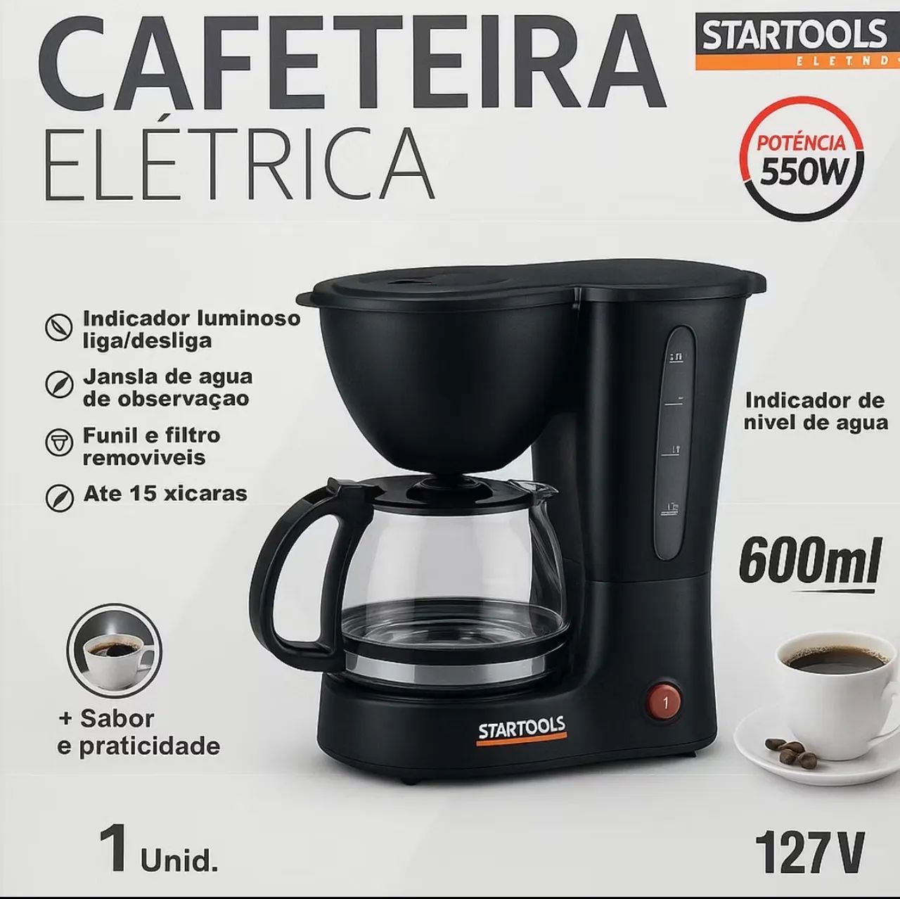 Cafeteira elétrica nova na caixa - Foto 2