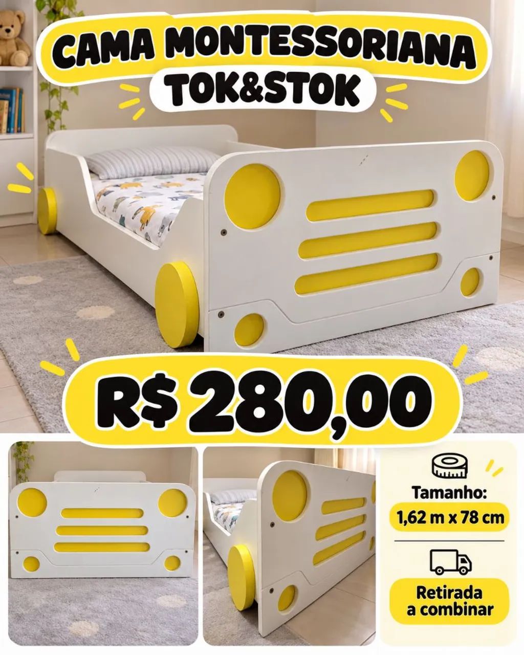 Cama Beep Infantil Tok&Stok