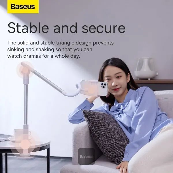 Baseus 360 Rotating Flexible Long Arm Lazy Phone Holder Adjustable  - Foto 3