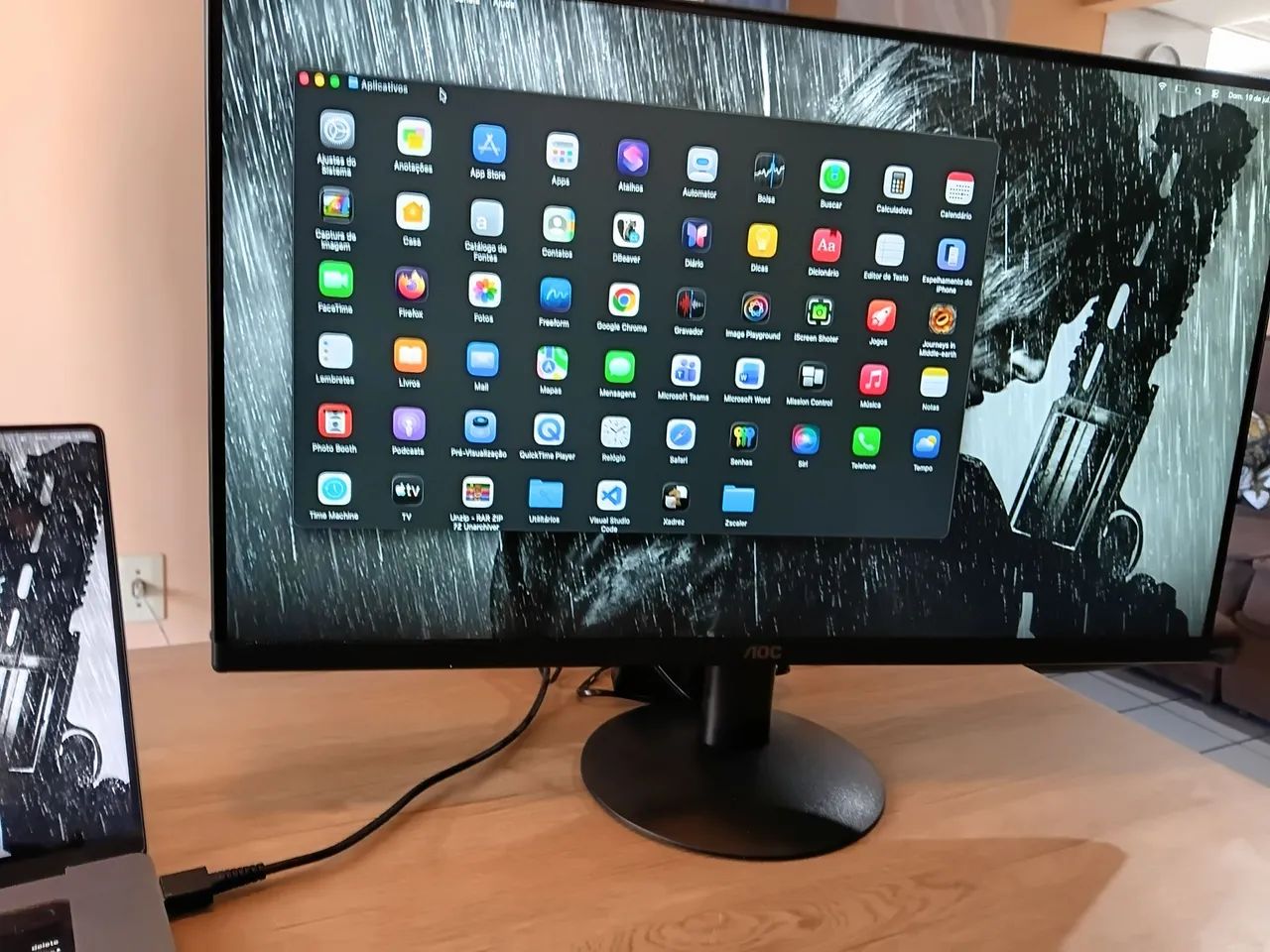 Monitor AOC 27" IPS Full HD 100Hz 1ms - 27B30H/57 - Excelente Estado - Foto 3