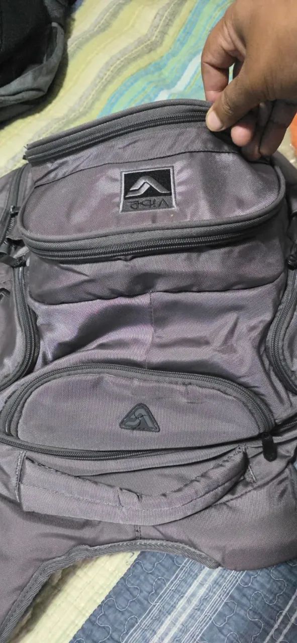 Mochila Grande cor chumbo - Foto 2