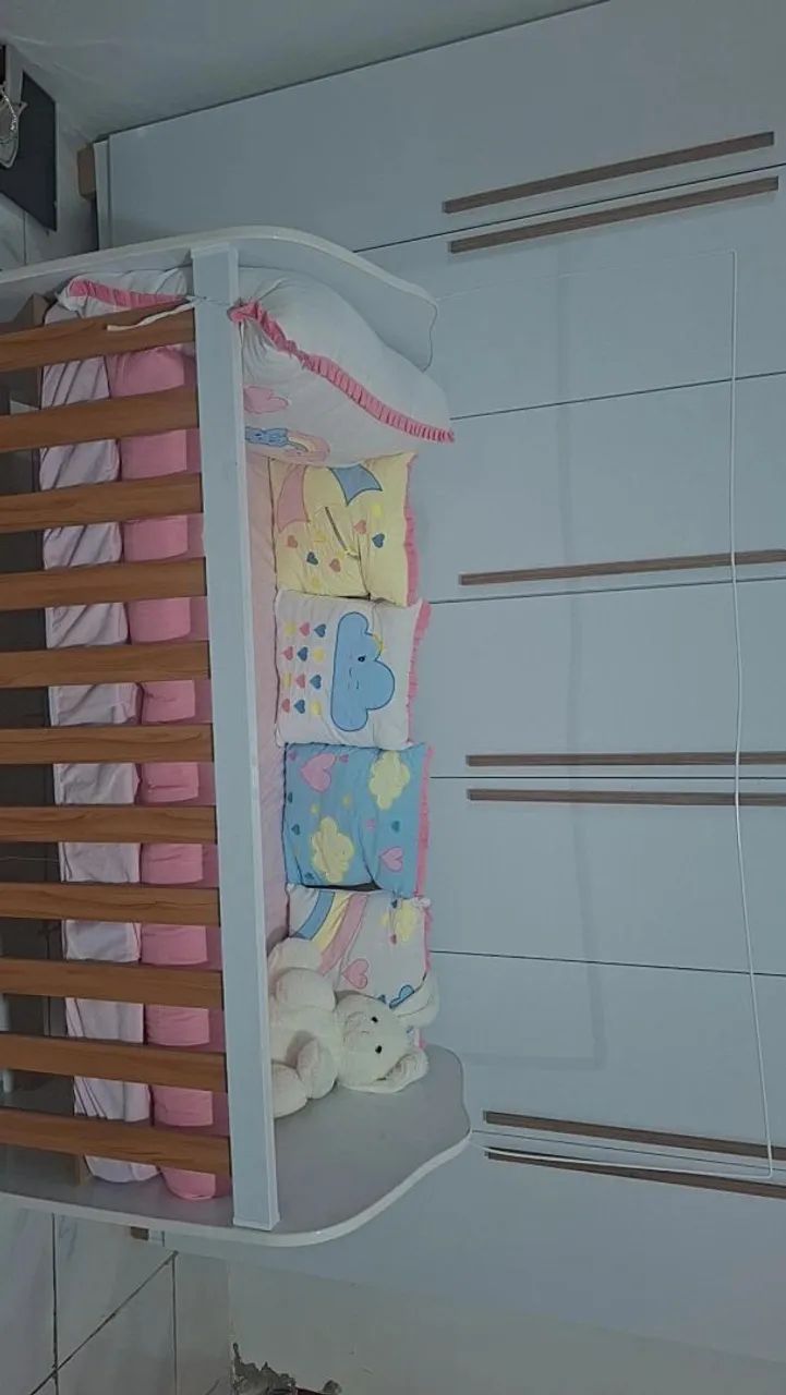Vendo Berço e Carrinho de Bebê Menina - Foto 2