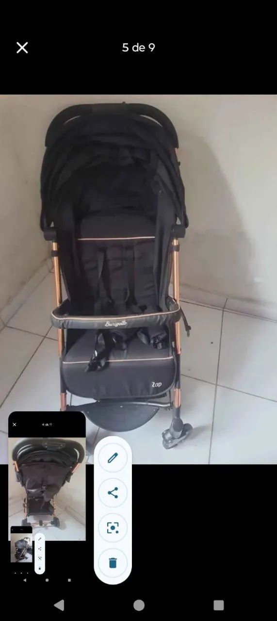 Vendo carrinho de bebê e bebê conforto em ótimo estado  - Foto 4