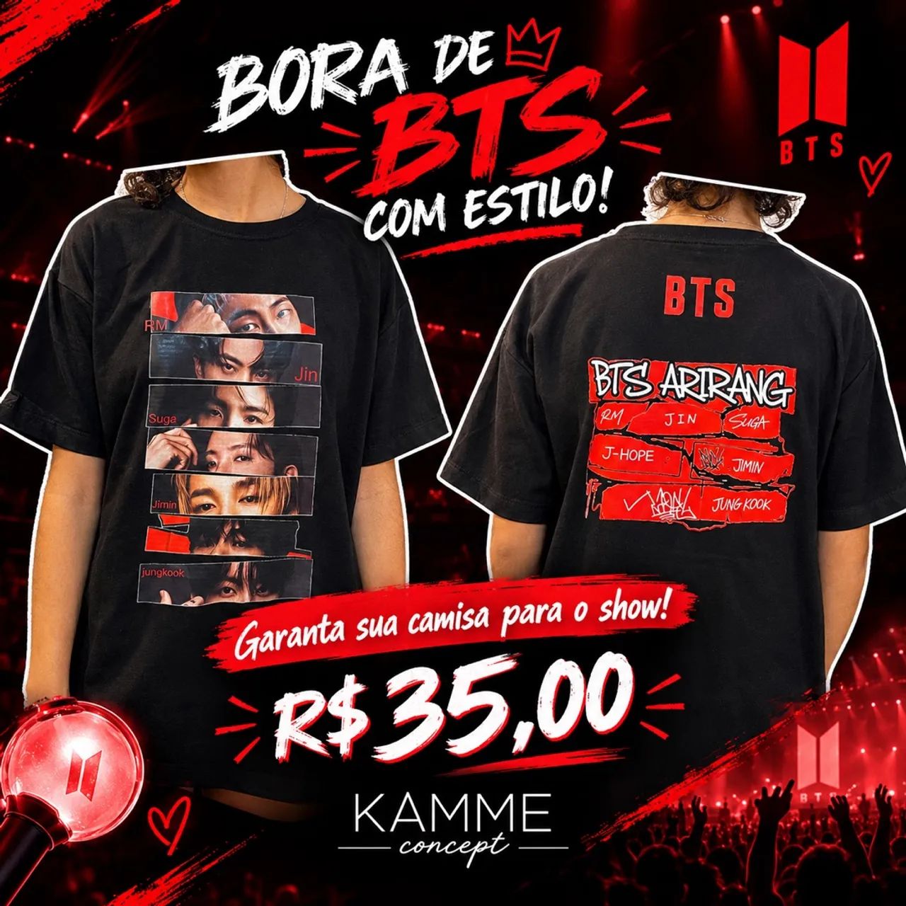 Camisas do BTS