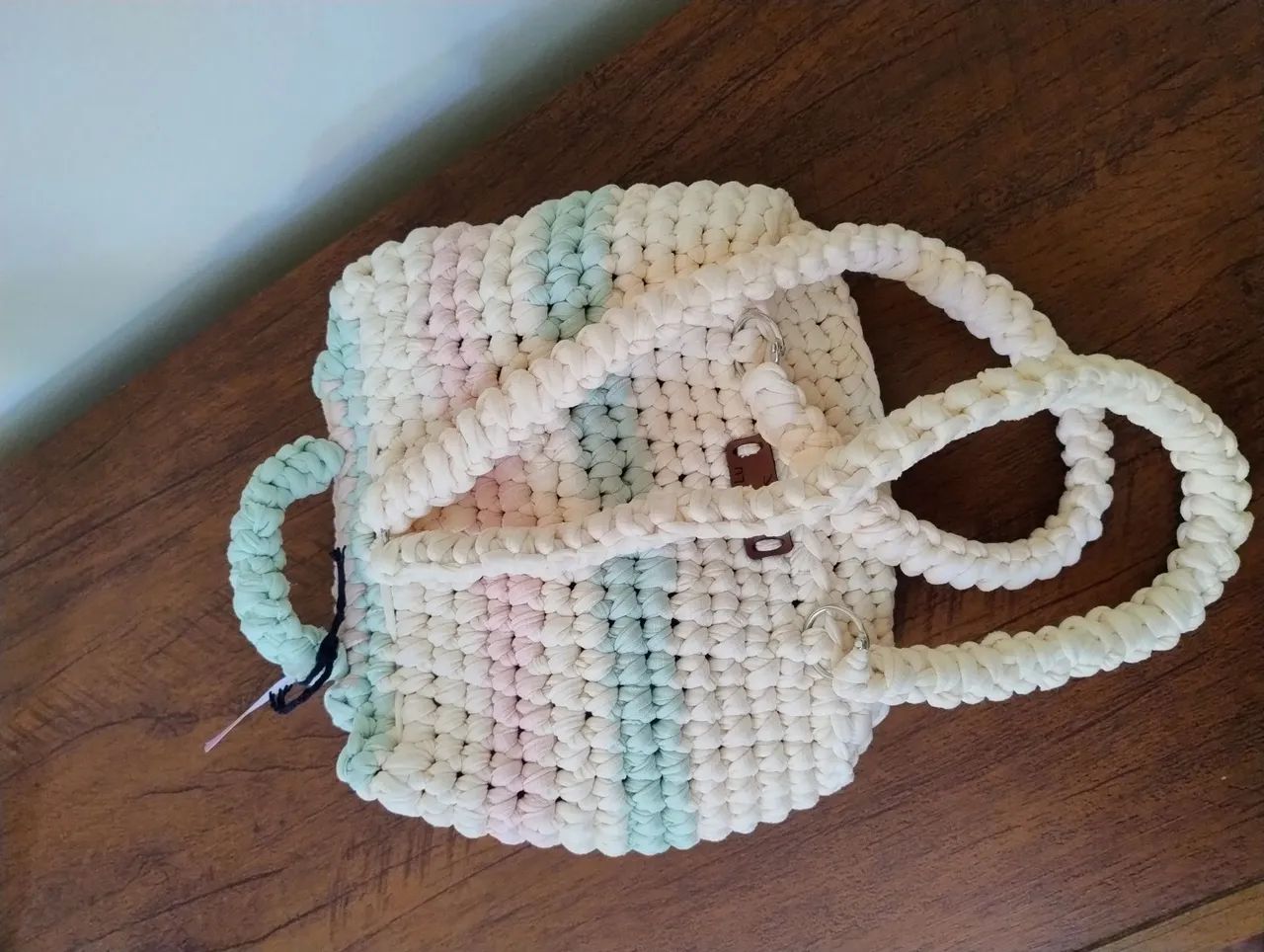 Mochila infantil crochê  - Foto 3