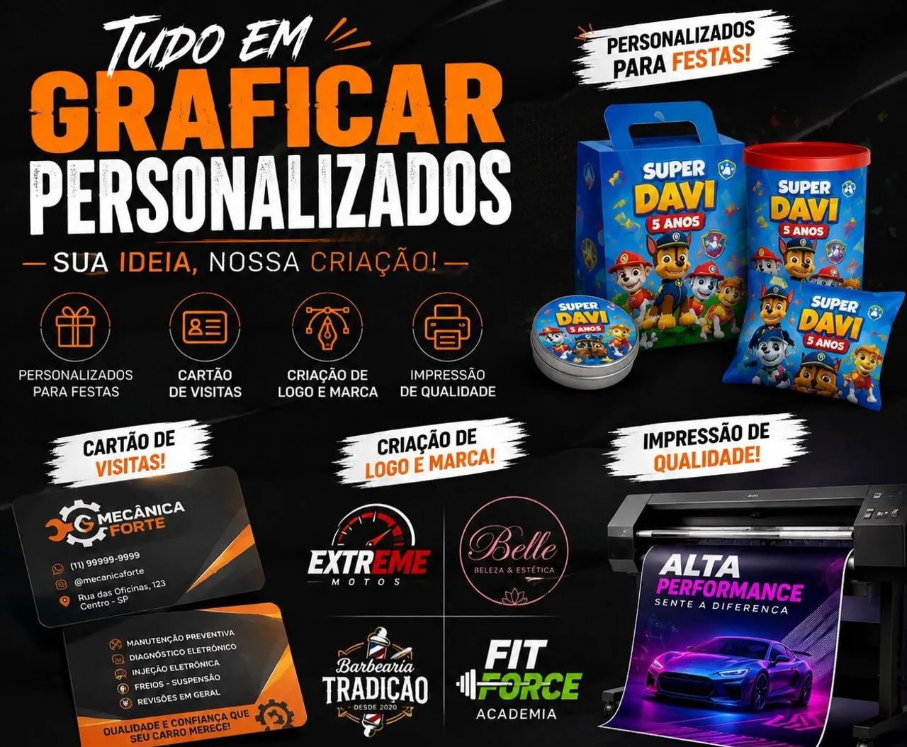 Tudo em personalizados para você 