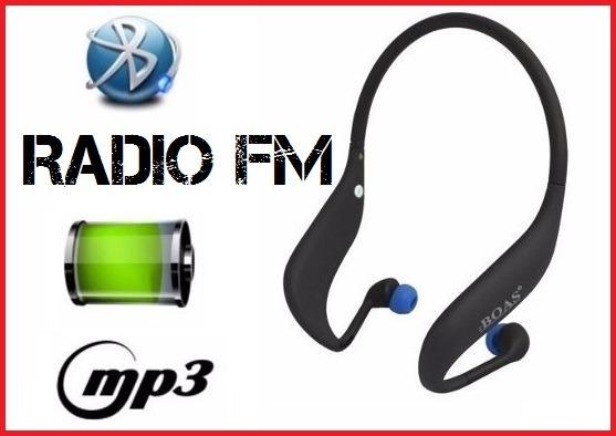 Fone De Ouvido Bluetooth Sem Fio Fm Rádio Micro Sd, Ideal pra quem pratica esportes