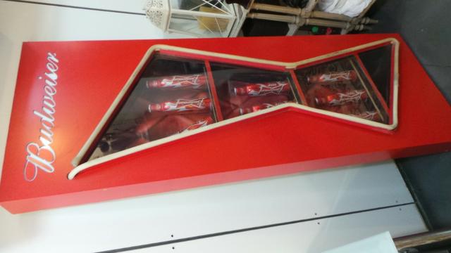 Painel antigo grande luminoso da cerveja budweiser p/ colecionadores raríssimo! - Foto 2