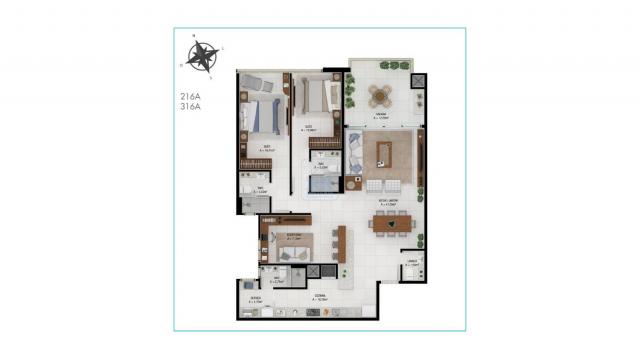 Apartamento à venda com 2 dormitórios em Jurerê, Florianópolis cod:AP004796 - Foto 4