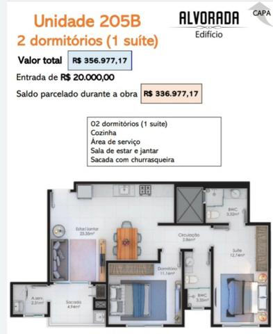 Floripa# Á 180 mts da praia, Apartamento dorms, 1 suíte.financiável! * - Foto 11