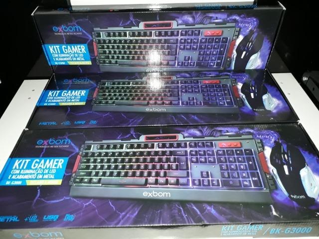 Kit Gamer Teclado e Mouse LED Metal Semi Mecânico (BK-G3000) Preto - Foto 6