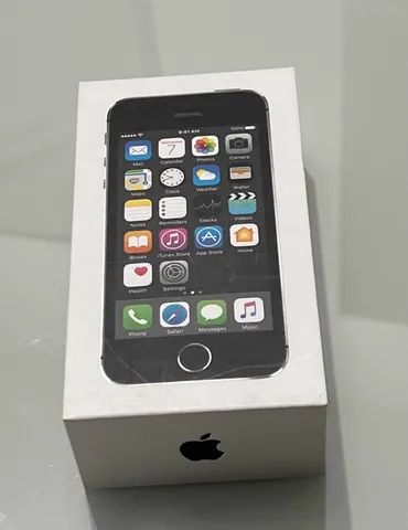 Caixa iPhone 5s Preto Vazia