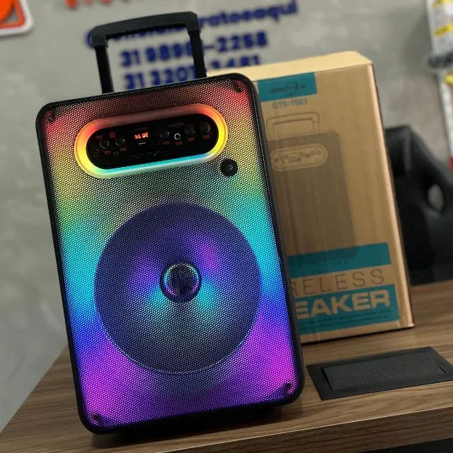 Caixa De Som Portátil Potente Gts-1593 Grecitnice 