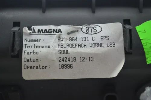 Moldura Tomada Usb 12v Console Audi A4 2018 Original 8w18641 - Foto 5