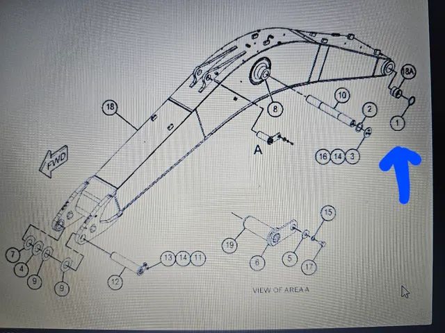 Escavadeira caterpillar retentor novo original 1661498 - Foto 4