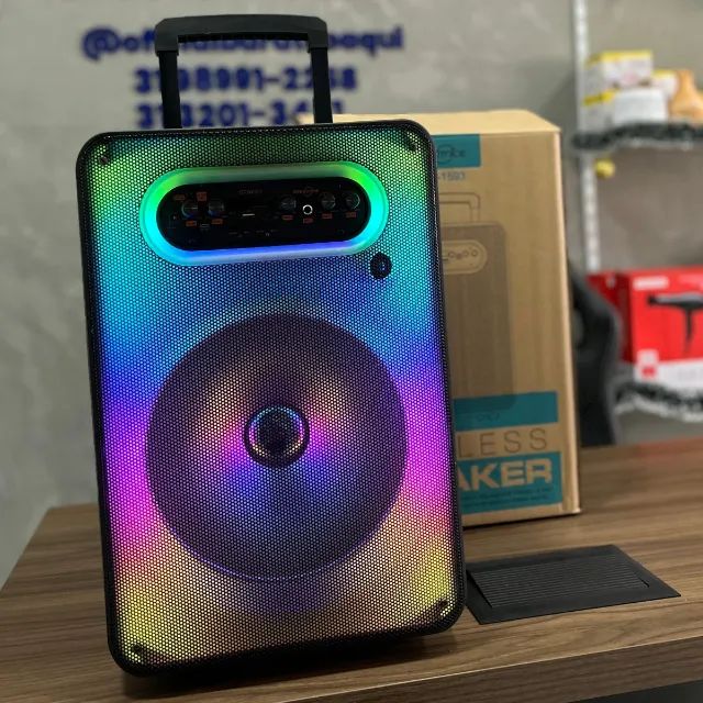 Caixa De Som Portátil Potente Gts-1593 Grecitnice  - Foto 2