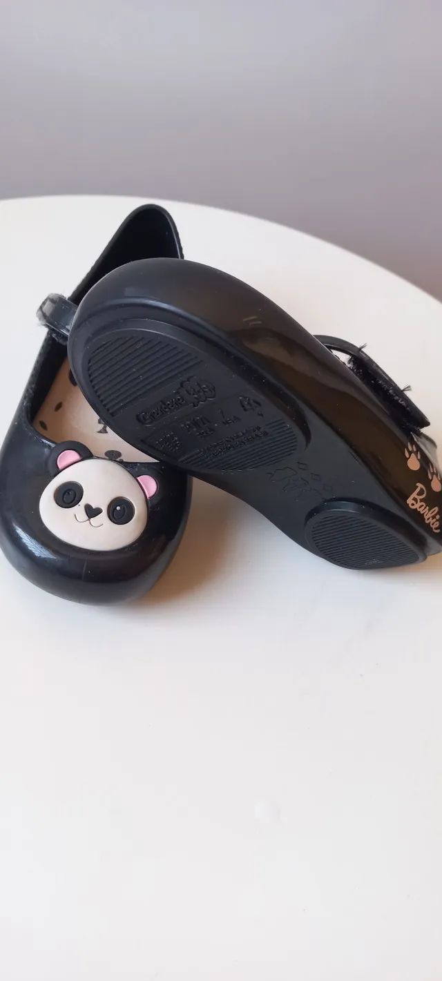 Sapatilha N°20/21 Barbie Panda Preto