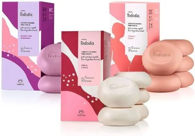 Kit 3 Caixas de Sabonete da Natura