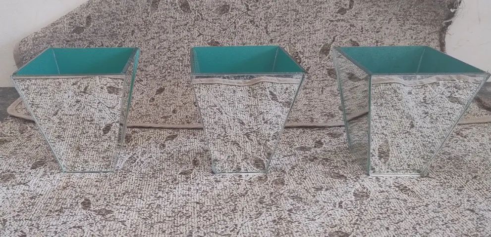 03 Peças de vidro - Peças decorativas