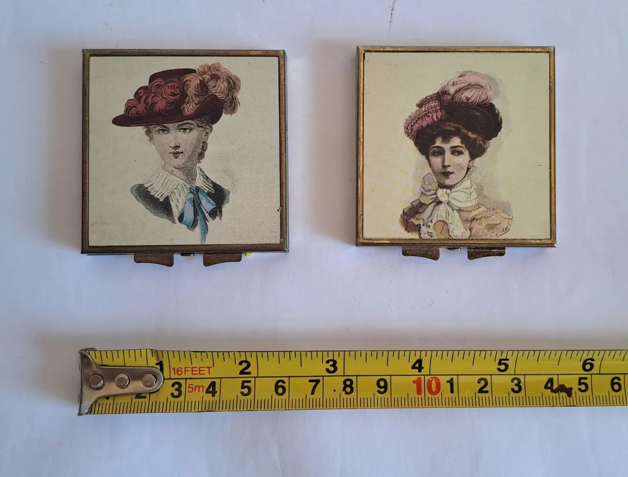 * MT Fabricadas entre 30's e 50's Duas Caixinhas Vintage para Pílulas, Estilo Vitoriano - Foto 2