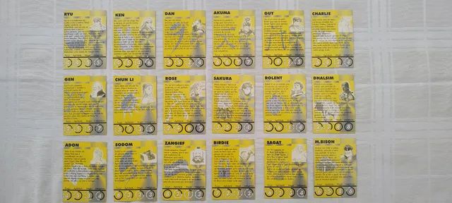 Cards Capcom Street Fighter Zero 2<br>Coleção completa com 18 cards. - Foto 6