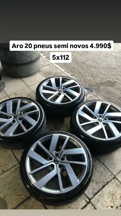 Rodas aro 20  5x112<br>4.900$<br> - Foto 4