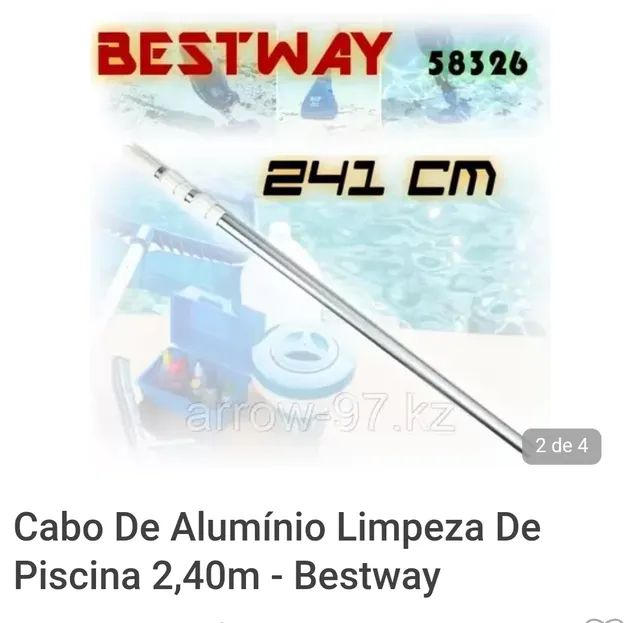 Cabo de alumínio limpeza de piscina bestway - Foto 4