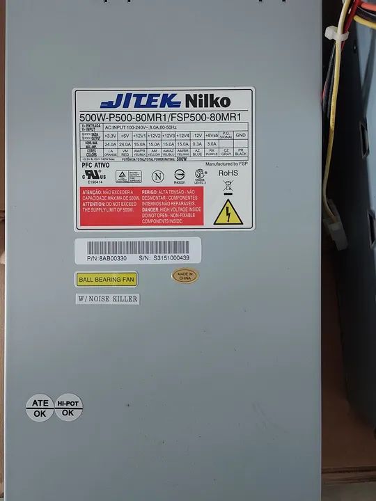 Fonte dupla Jitek Nilko FSP500-80MR1 - Foto 3