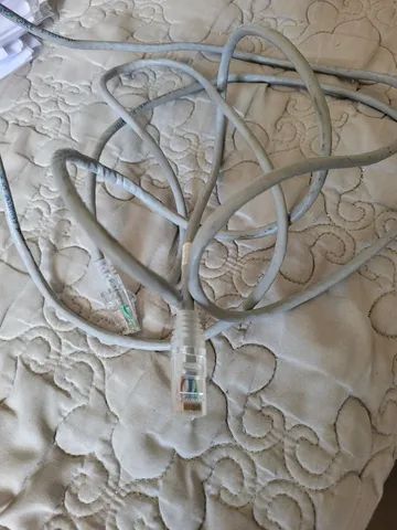 fio de telefone cabo telefônico cinza 2,5 m - Foto 2