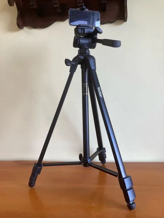 tripé profissional para câmera e/ou filmadora novo viv-vpt-5660