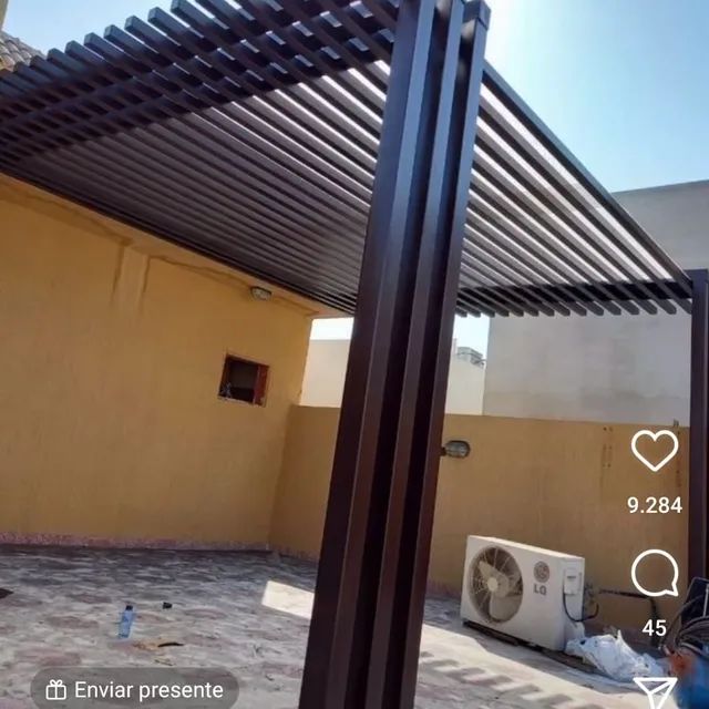 Pergolado de metal 