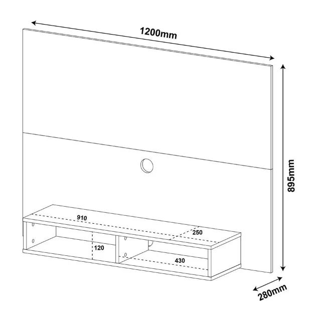 Promoção Conjunto de Quarto Mesa + Painel + Multiuso - 19/10    - Foto 3
