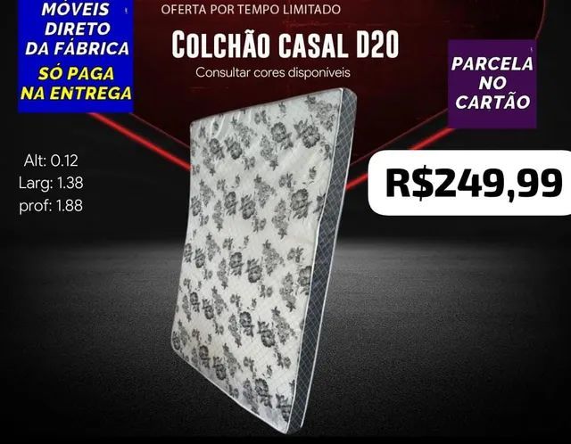 COLCHÕES SOLTEIRO E CASAL DIRETO DA FÁBRICA 