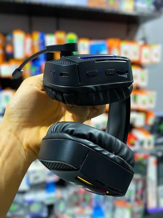 HEADSET GAMER RGB BLUETOOTH HMASTON SNS12 - Foto 5