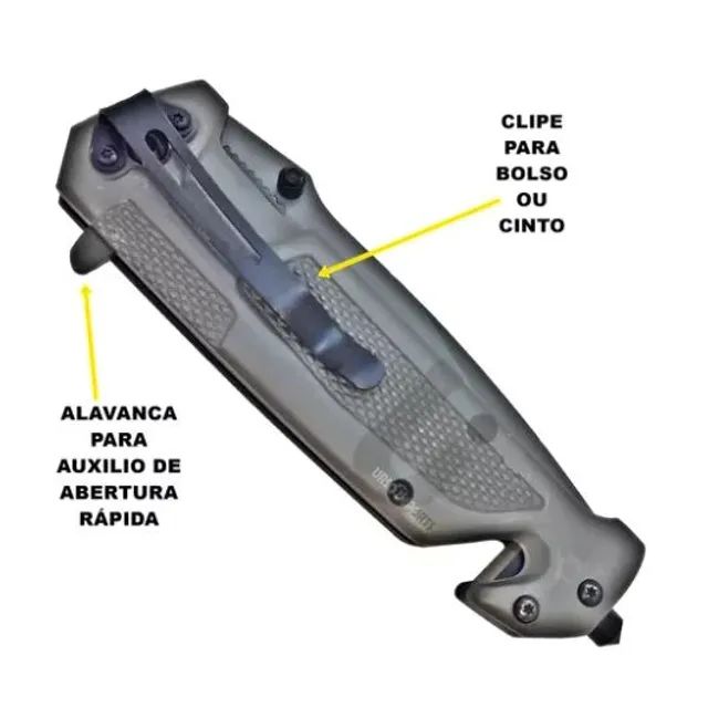 Canivete detalhe em madeira Quebra vidro(Novo) - Foto 4