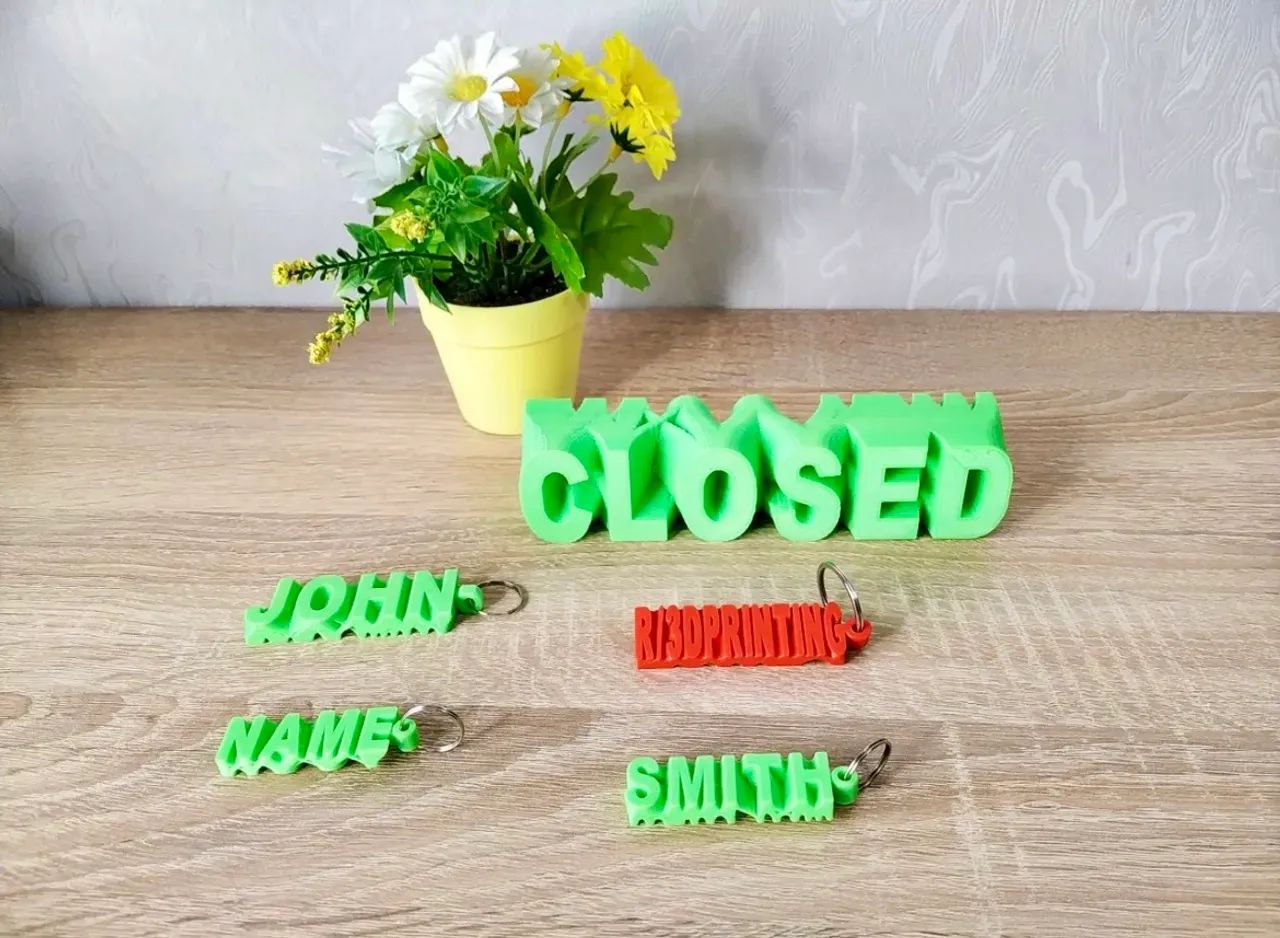 Chaveiros Personalizados em 3D - Imprima Seu Nome com Estilo