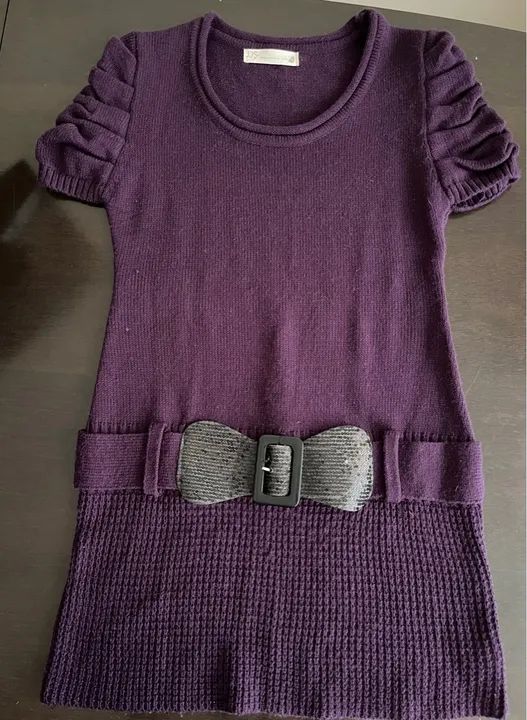 Blusa roxo com cinto