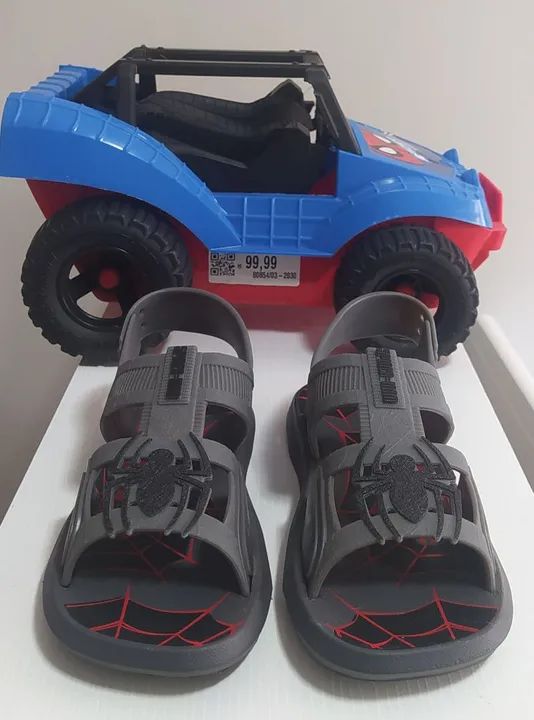 Sandália homen aranha com Buggy Grendene kids